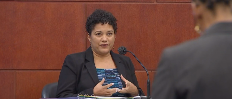 Forensic psychologist Yenys Castillo testifies Friday that she believes Virgilio Aguilar Mendez is incompetent for trial on charges of aggravated manslaughter of an officer and resisting an officer with violence in the death of St. Johns County Sheriff's Office Sgt. Michael Kunovich.