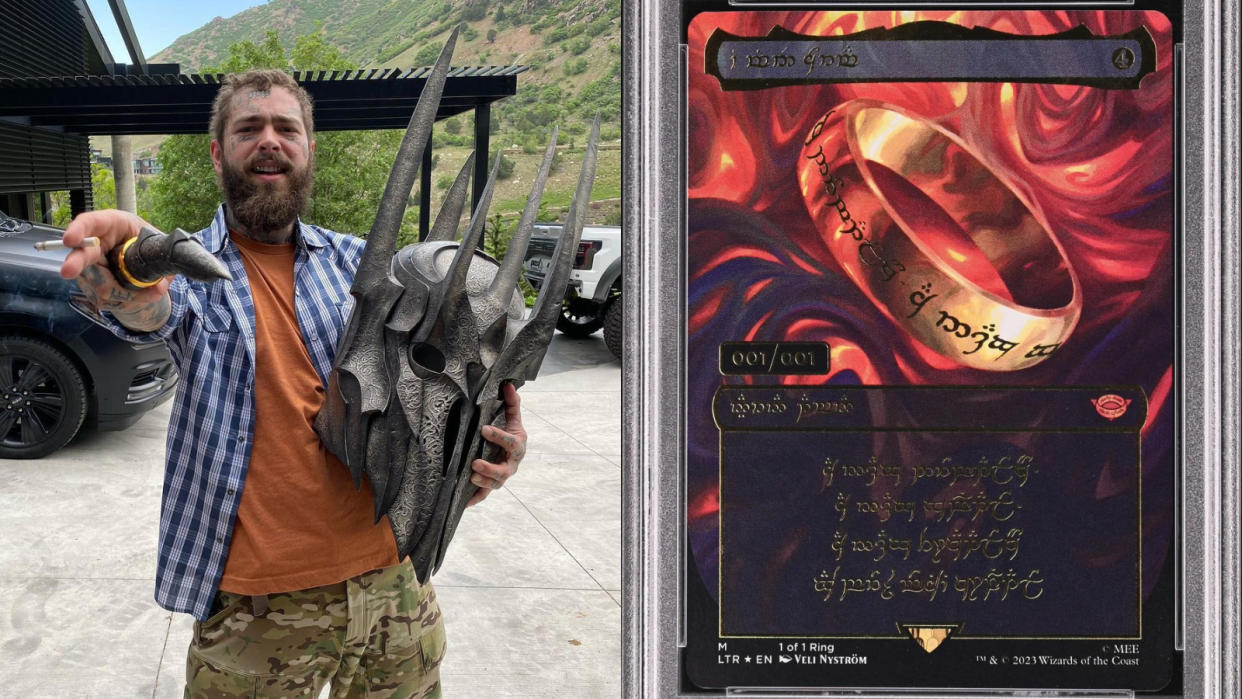 American singer-rapper Post Malone buys MTG’s The One Ring for an unspecified amount. (Photos: Instagram/postmalone, PSA)
