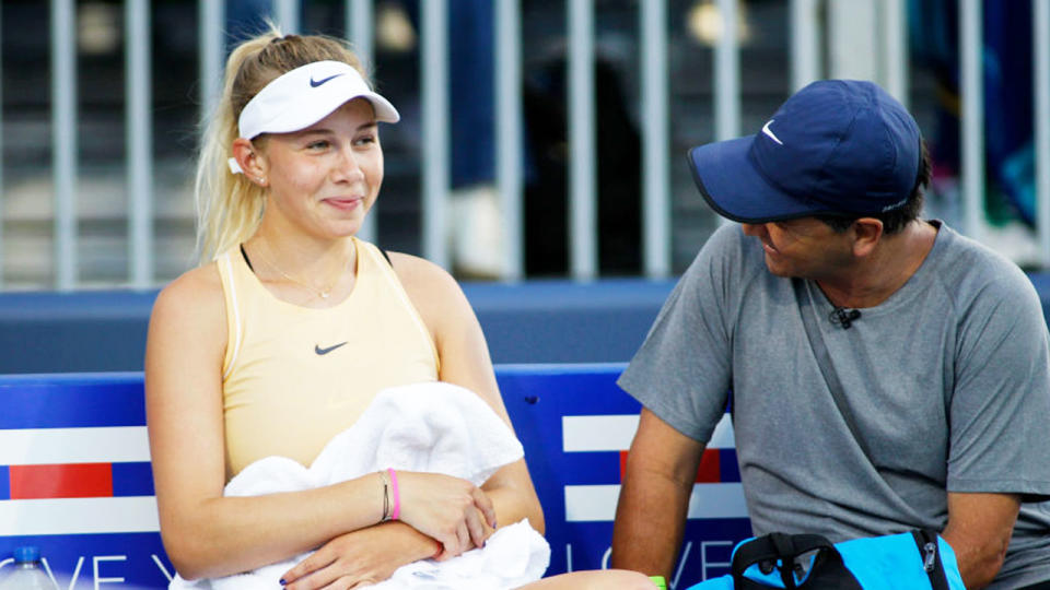 Amanda Anisimova has been rocked by the death of her father. Pic: Getty