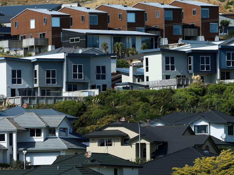  A general view of houses in the suburb of Woodridge, in Wellington, New Zealand.