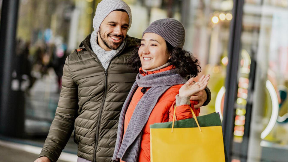 Shoppers in London