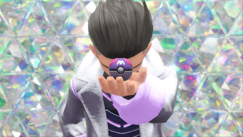 The AI Turo holds a Master Ball in Area Zero.