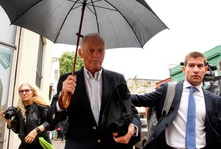 Former Ford Motor Co. executive Pedro Muller leaves the court after the trial in Buenos Aires, Argentina, December 11, 2018. REUTERS/Bernardino Avila