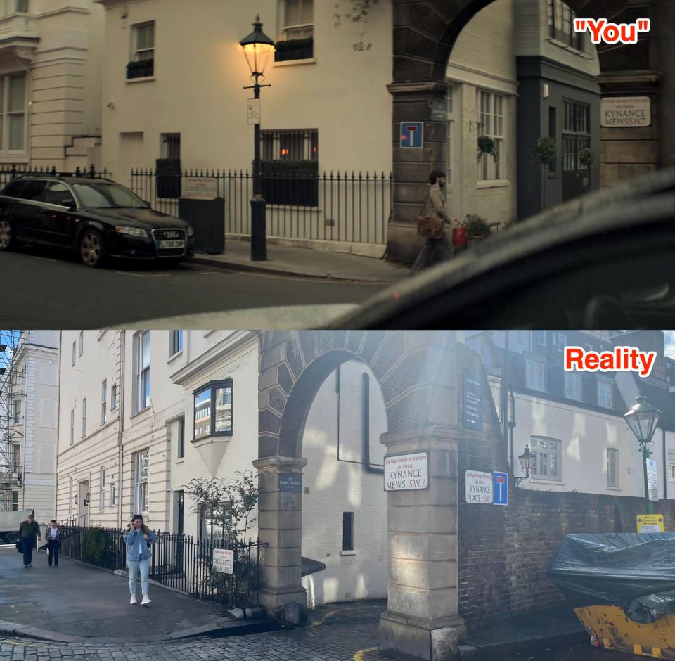 Joe's flat in "You" season four was easy to find as it's street name is clearly visible.