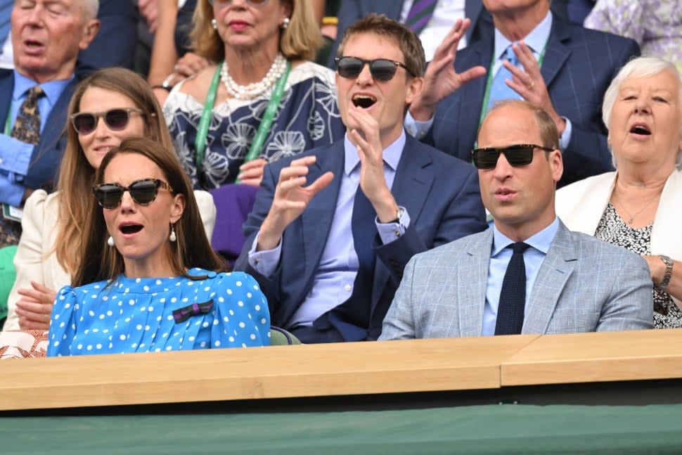 Kate Middleton and Prince William at Wimbledon 2022