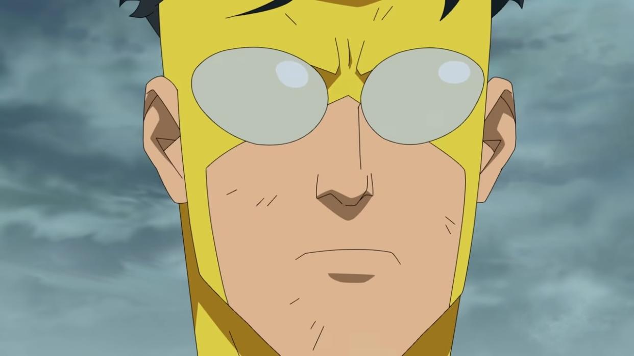  Screenshot of Mark Grayson (aka Invincible) from the Invincible trailer. 