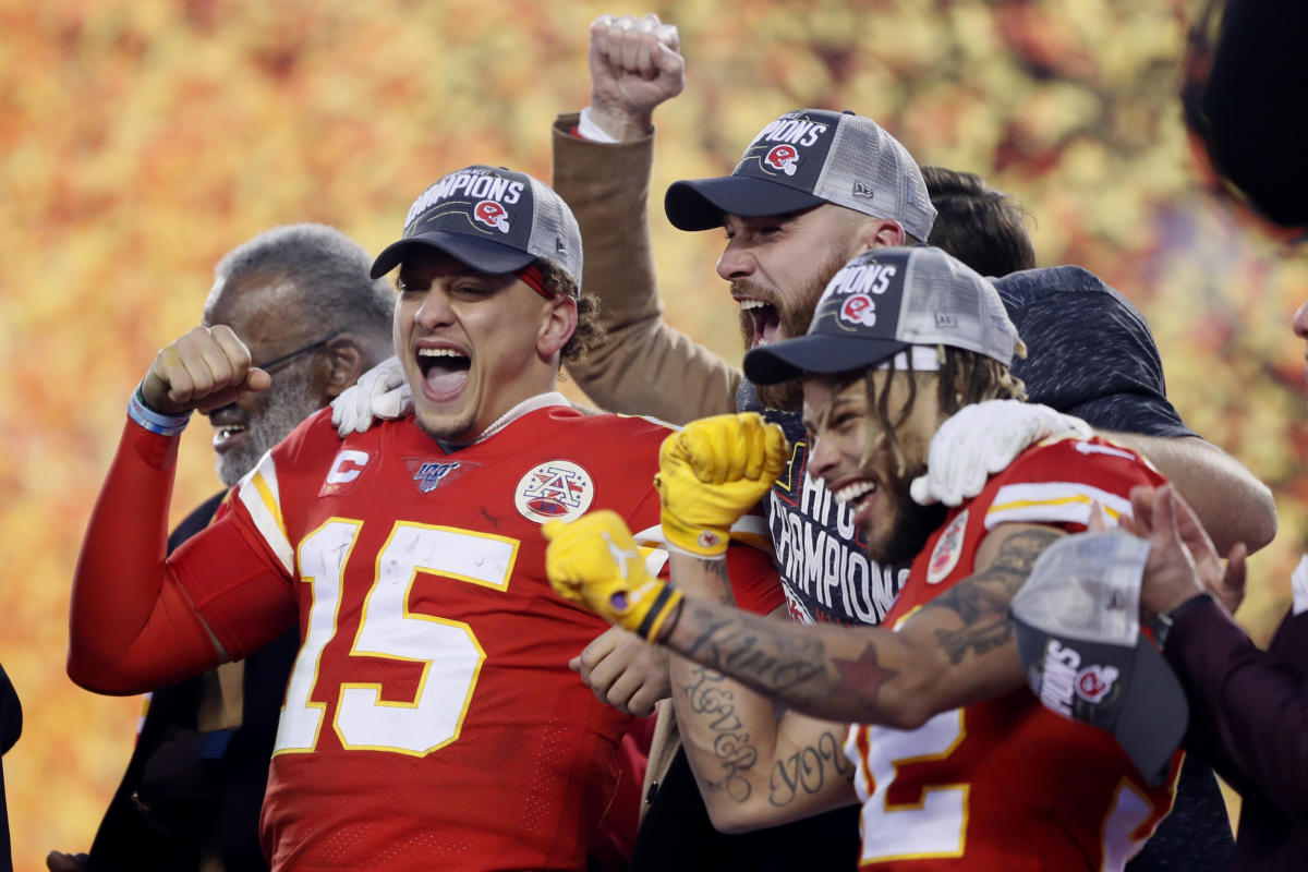 Top spot: Chiefs' Patrick Mahomes takes over as No. 1 on player