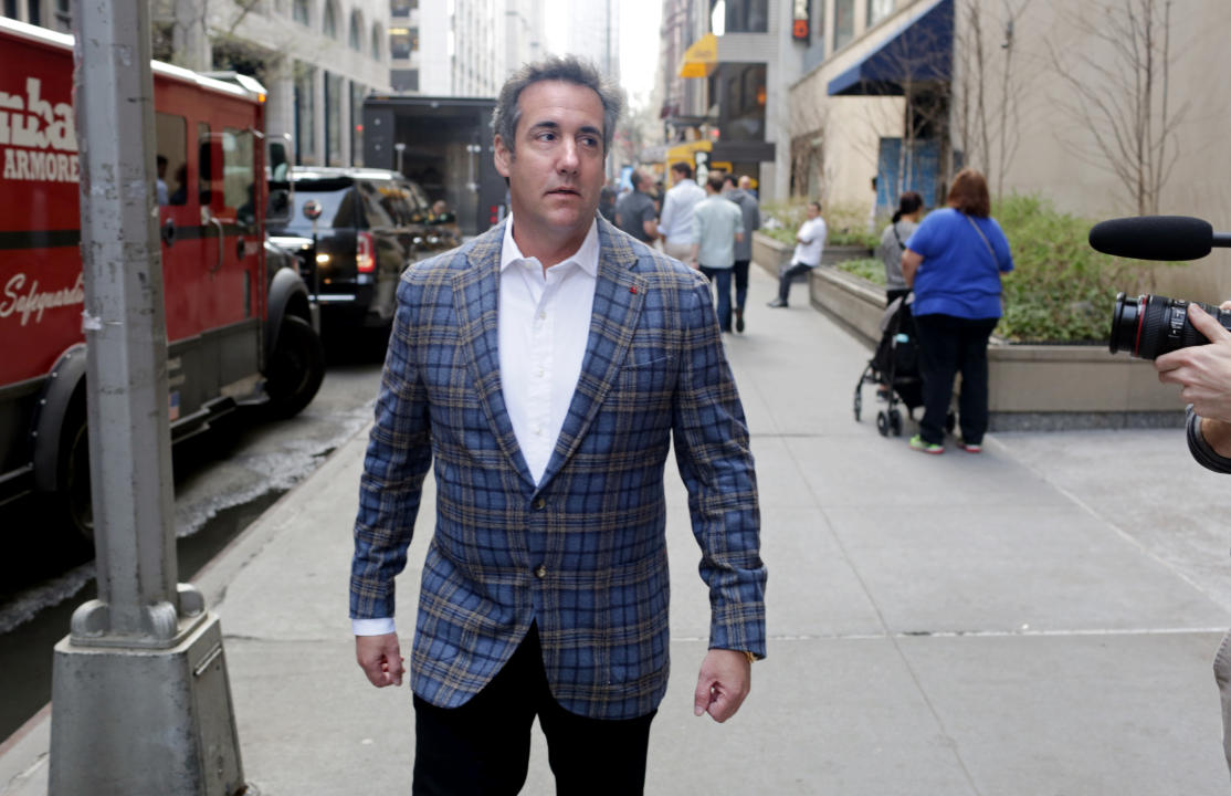 Michael Cohen walks in Manhattan in 2018.