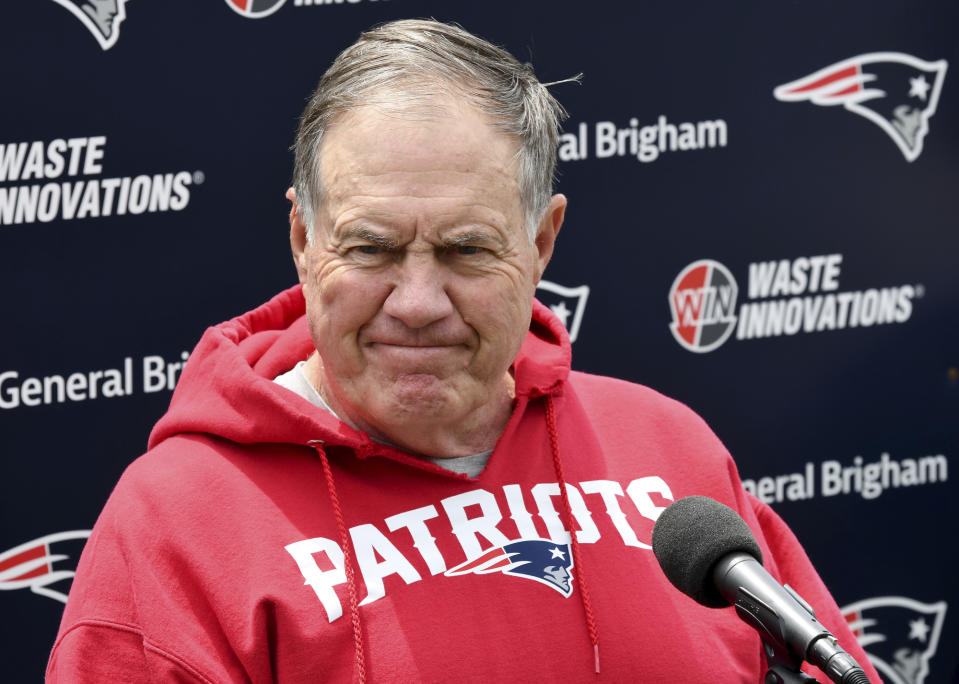 New England Patriots & # 39;  Bill Belichick is entering his 29th season as head coach.  (AP Photo/Mark Stockwell)