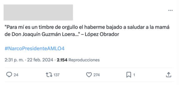 Contrario a lo que afirman en redes sociales, el presidente de México nunca realizó esta afirmación.