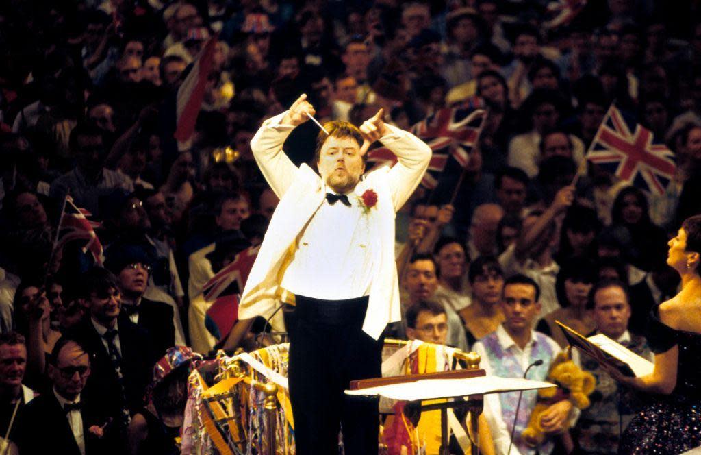 Sir Andrew Davis conducting the Last Night of the Proms