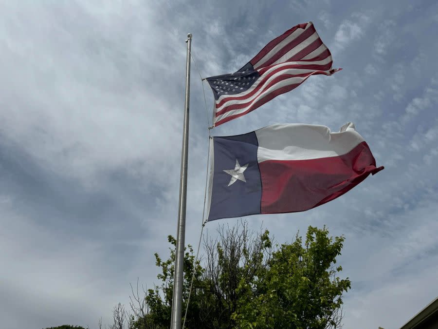 KTAB/KRBC flies American and Texan flag at half-staff in honor of National Peace Officer Memorial Day (May 2024)