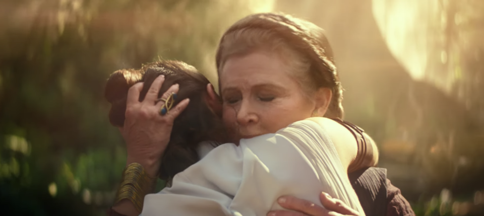 Carrie Fisher's final film appearance, comprising unused shots from 'The Force Awakens,' will come in 'The Rise of Skywalker.' (Photo: Lucasfilm)