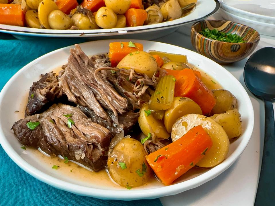 Pot roast is a classic one-pot meal that's as delicious as it is easy and inexpensive to make.