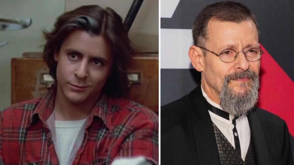 Judd Nelson in "The Breakfast Club" and in 2024