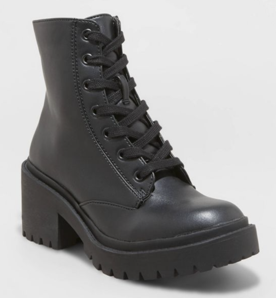 Target, A New Day, combat boots, black boots, lace-up boots, leather boots