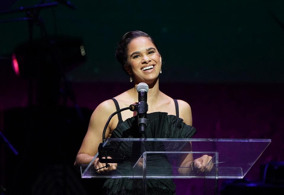 Honoree Misty Copeland speaks onstage during The Root 100 — 2023 at The Apollo Theater on Dec. 5, 2023 in New York City.