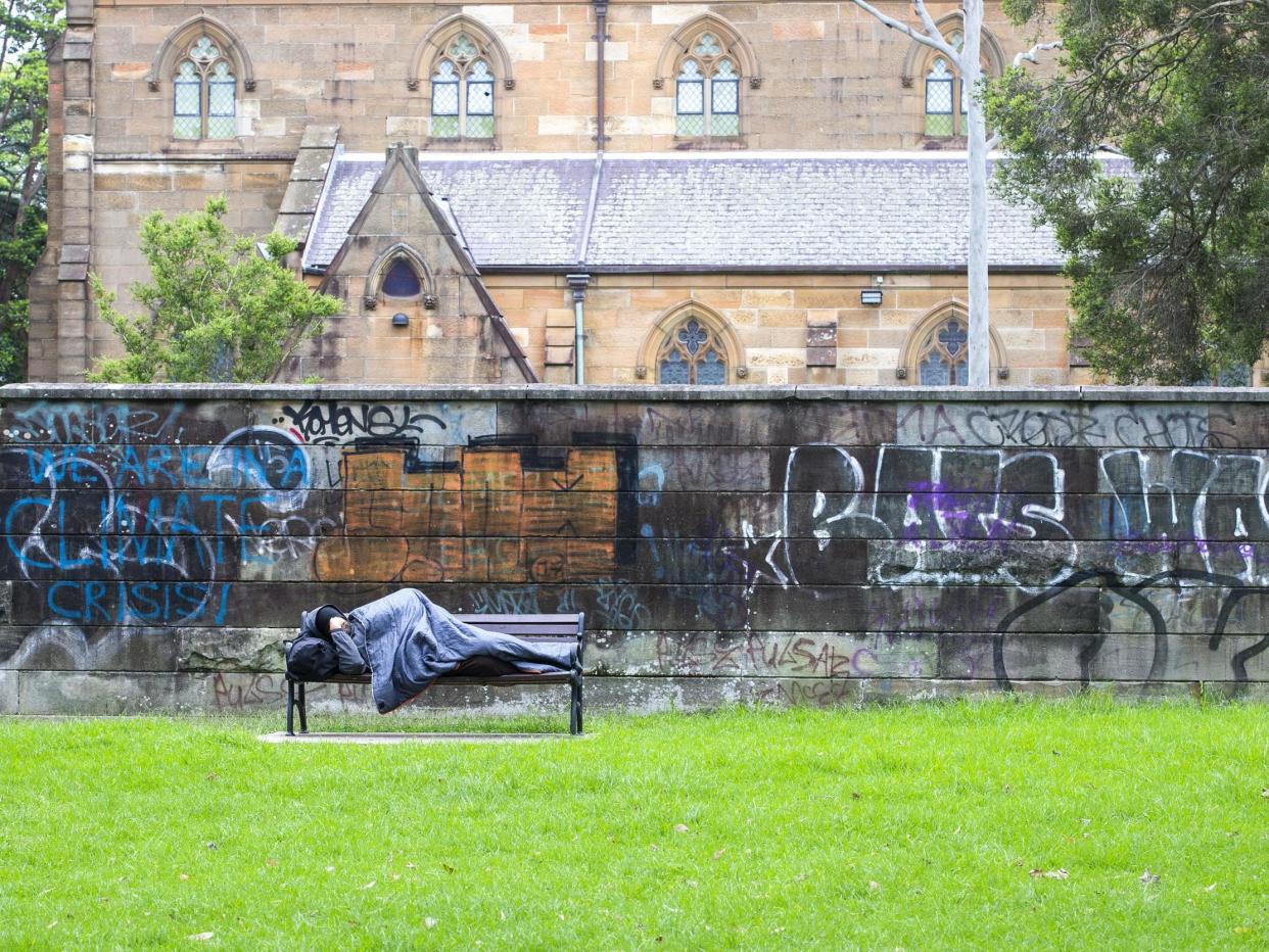 Perth is piloting moving homeless people into hotels amid the coronavirus crisis: Jenny Evans/Getty Images