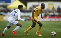 Britain Football Soccer - Sutton United v Leeds United - FA Cup Fourth Round - The Borough Sports Ground - 29/1/17 Leeds' Tyler Denton in action with Sutton's Gomis Action Images via Reuters / Andrew Couldridge Livepic EDITORIAL USE ONLY. No use with unauthorized audio, video, data, fixture lists, club/league logos or "live" services. Online in-match use limited to 45 images, no video emulation. No use in betting, games or single club/league/player publications. Please contact your account representative for further details.