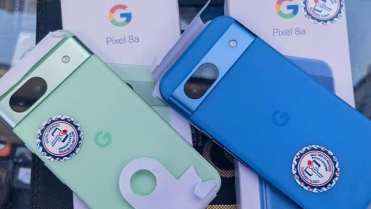  Pixel 8a in Mint and Bay color. 