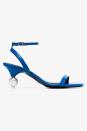 <p><a class="link " href="https://www.brownsfashion.com/uk/shopping/blue-vivi-70-leather-sandals-13457868" rel="nofollow noopener" target="_blank" data-ylk="slk:SHOP NOW;elm:context_link;itc:0;sec:content-canvas">SHOP NOW</a></p><p> Embrace sculptural heels with Yuul Yie's pearl shoes.</p><p><em>Leather sandals, £270, Yuul Yie at Browns</em></p>