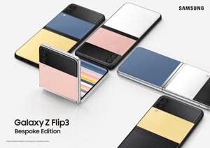 Delivering up to 49 new customizable colour combinations, the Galaxy Z Flip3 Bespoke Edition brings the Bespoke experience to mobile for the first time.