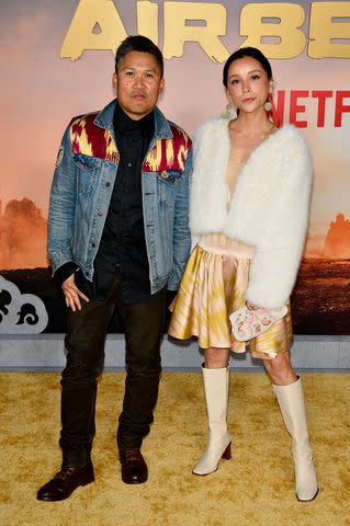 <p>Jerod Harris/Getty</p> Dante Basco and his wife Alice Rehemutula in 2024