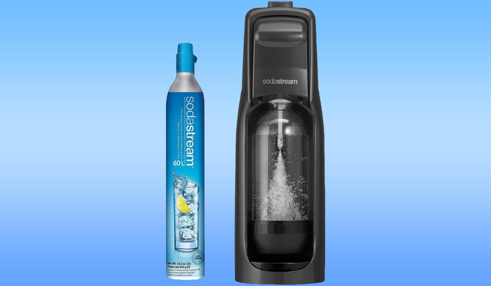 Save 25 percent on the SodaStream Jet Sparkling Water Maker Kit. (Photo: Amazon) 