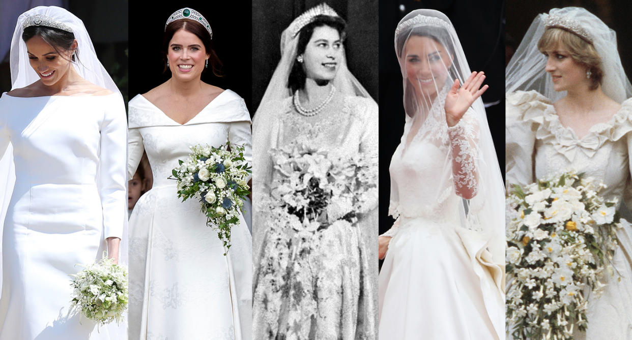 Royal wedding dresses: which is your favourite? (Getty Images)