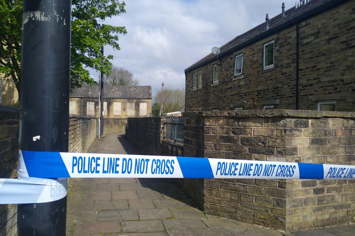 A police cordon off Great Horton Road <i>(Image: Newsquest)</i>