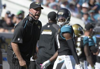 Gus Bradley's Jaguars are 1-7 this season. (AP)