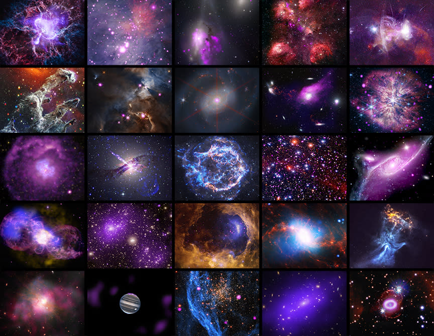 A full version with all the new images NASA released, taken by Chandra.