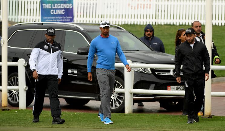 Tiger Woods withdrew on Friday morning. (Getty Images)