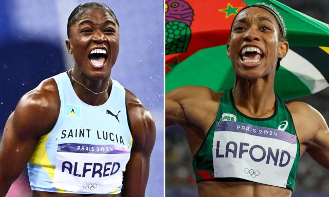 Thea LaFond's Brother Learned About Her Historic Olympic Victory During His  Football Practice — See the Video!