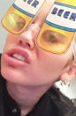 The pop star is taking the term “beer goggles” quite literally.