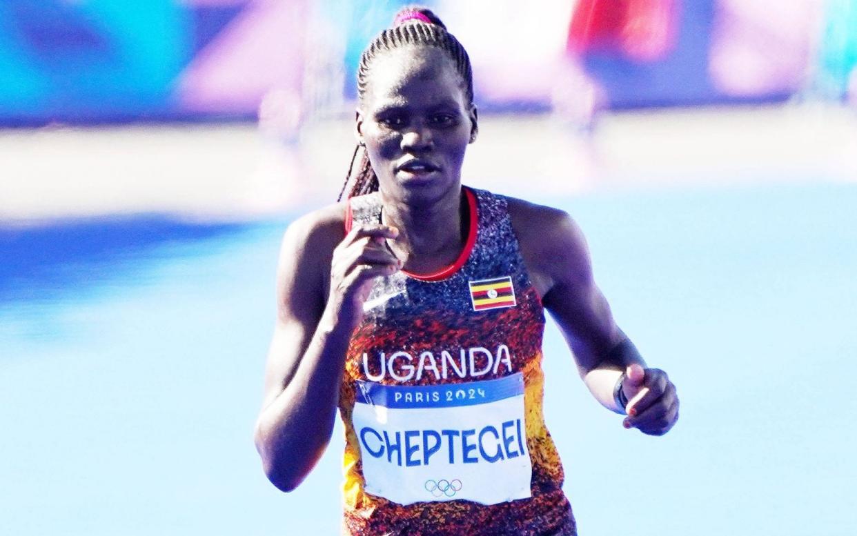 Rebecca Cheptegei running