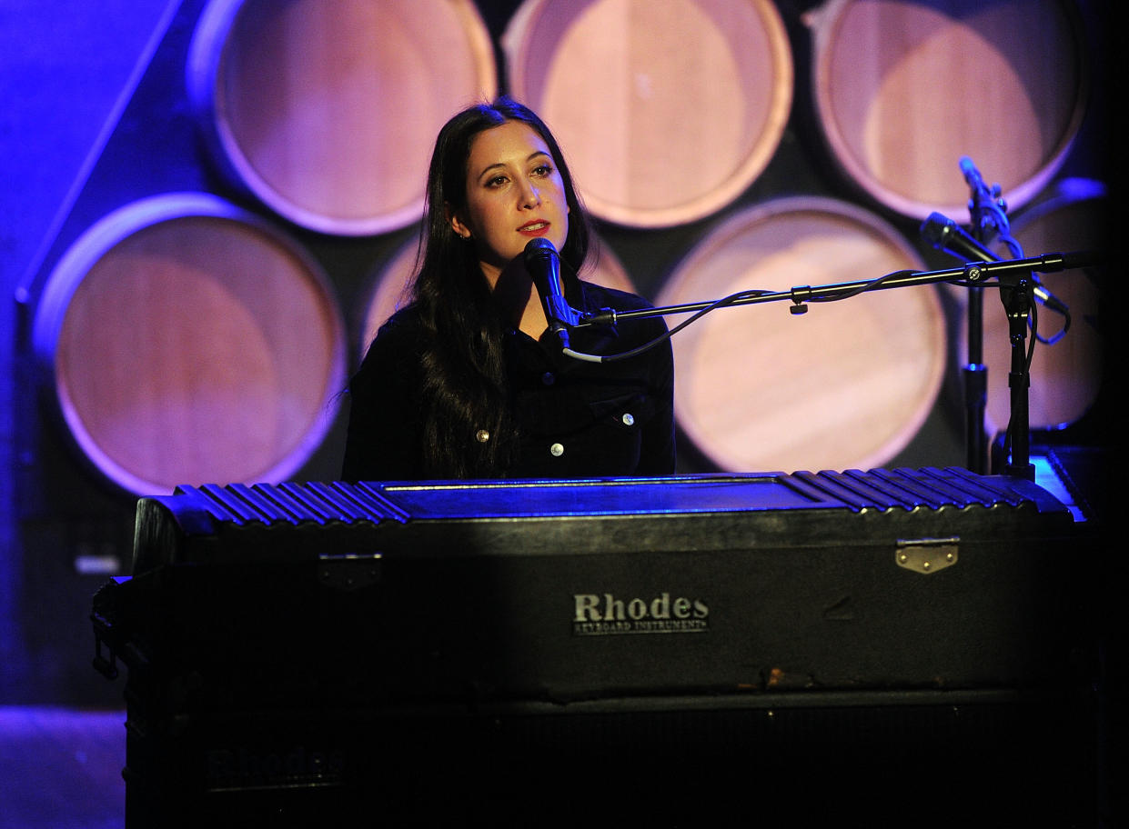 Vanessa Carlton, pictured in 2015, was uncomfortable with Chris Brown’s support. (Photo: Brad Barket/Getty Images)