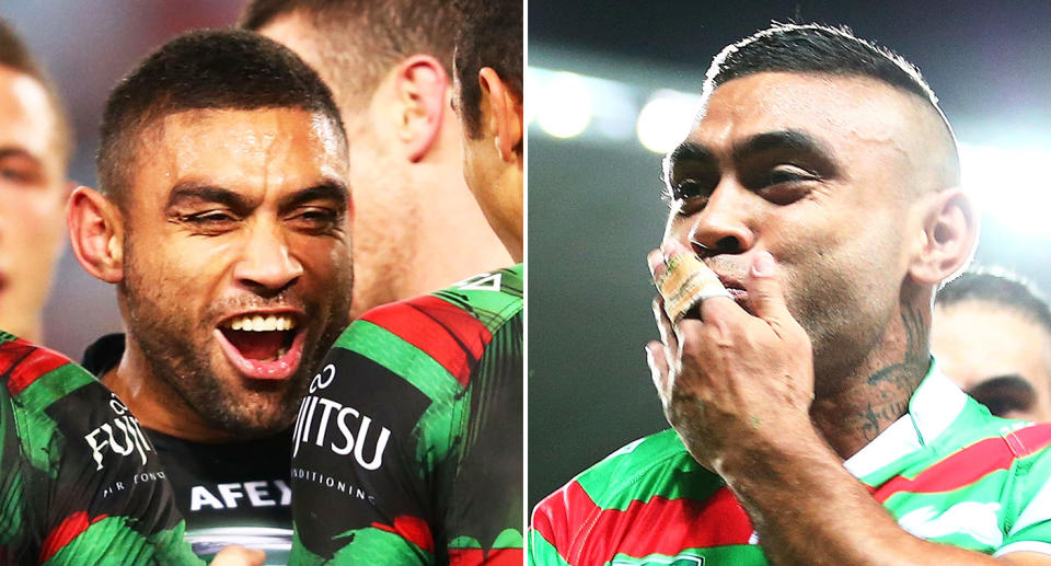 Rabbitohs throw support behind former player Nathan Merritt as he fights for life in hospital. Image: Getty