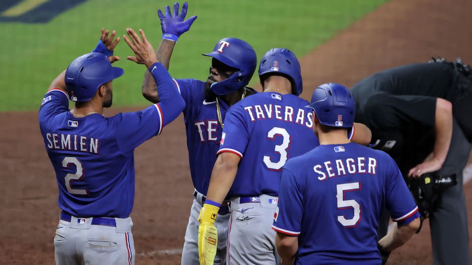 It is only the second time in franchise history that the Rangers have won a potential elimination game. - Erik Williams/USA Today Sports via Reuters