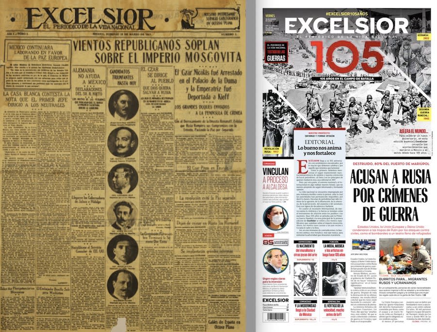 Excélsior, portadas