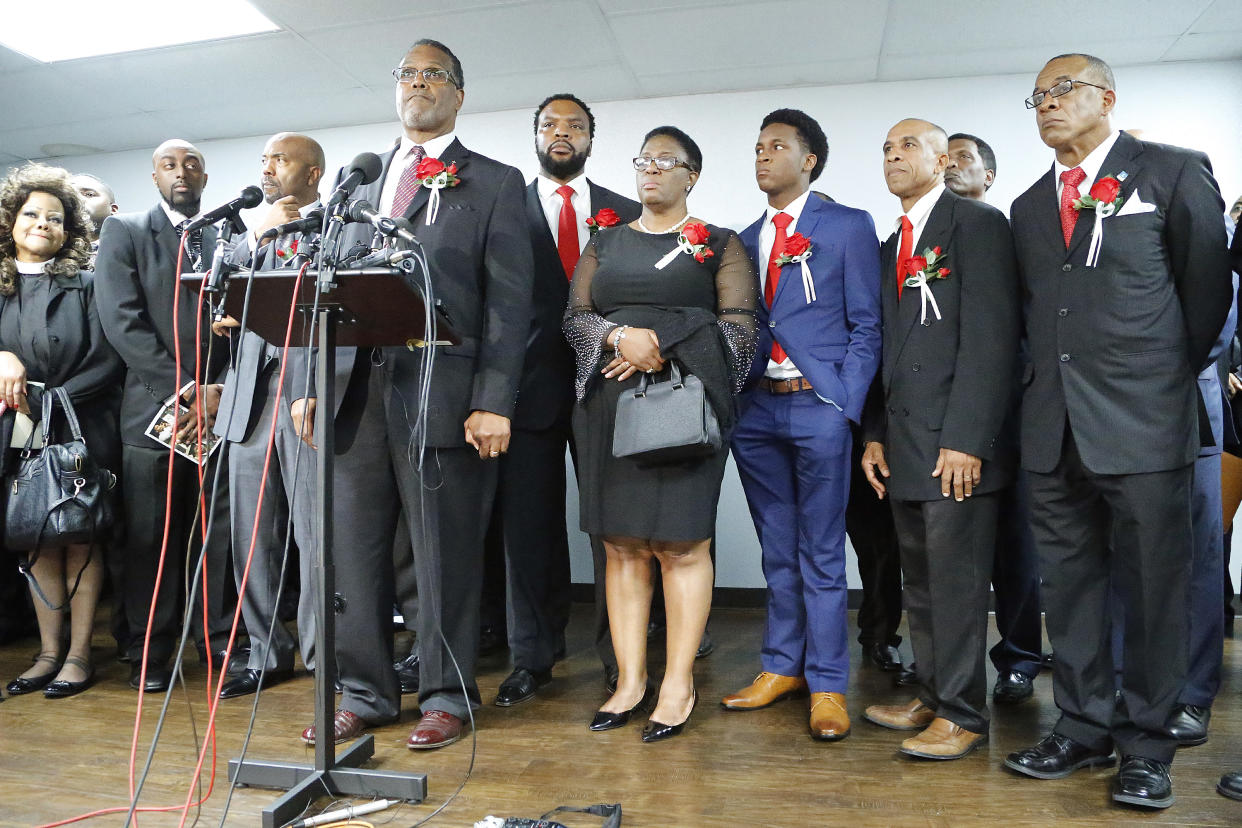 Members of Botham Shem Jean’s family asked the Dallas Cowboys to kneel before Sunday’s game. (Photo: Getty Images)