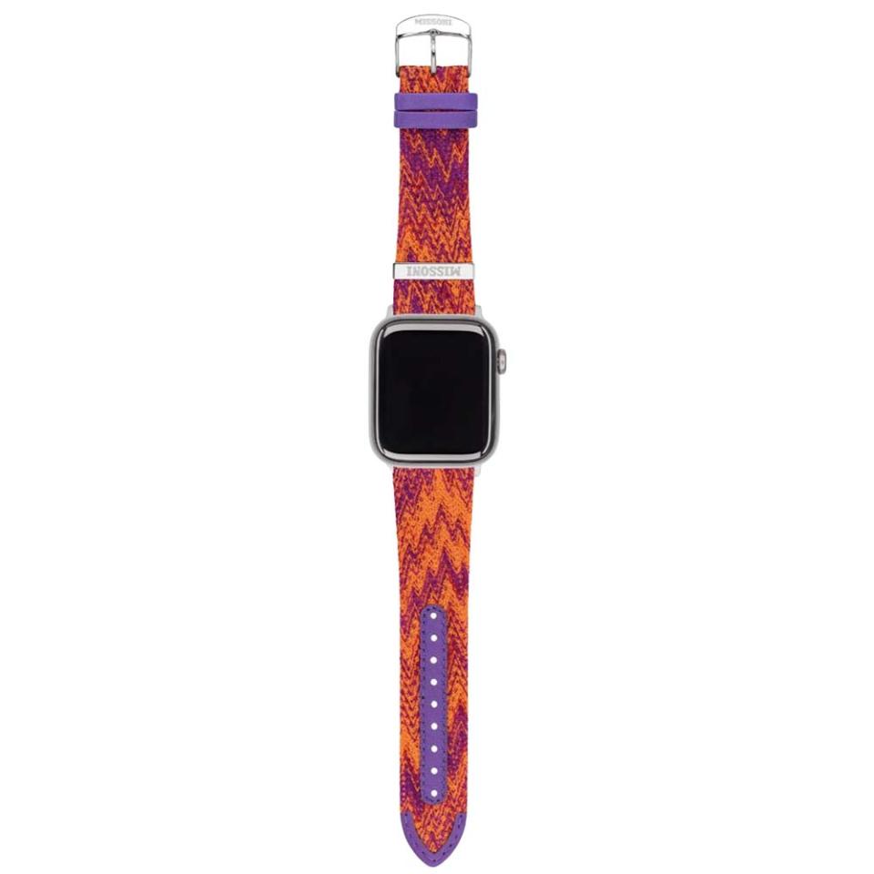 orange and purple chevron apple watch band