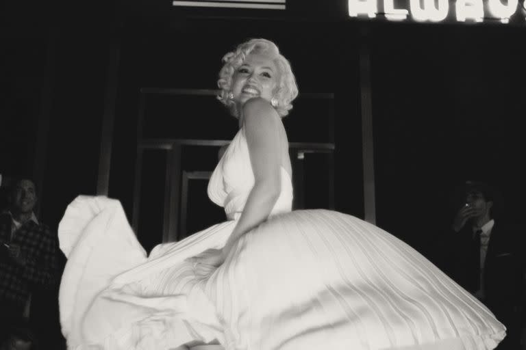 Ana de Armas como Marilyn Monroe en La comezón del séptimo año