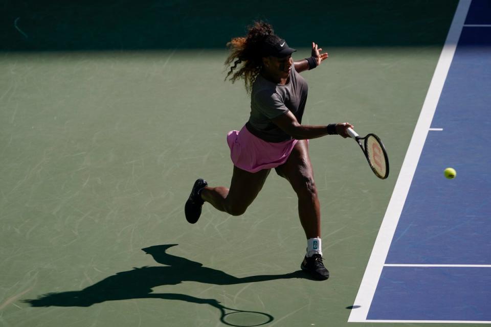 Serena Williams during a practice session in New York (Seth Wenig/AP) (AP)