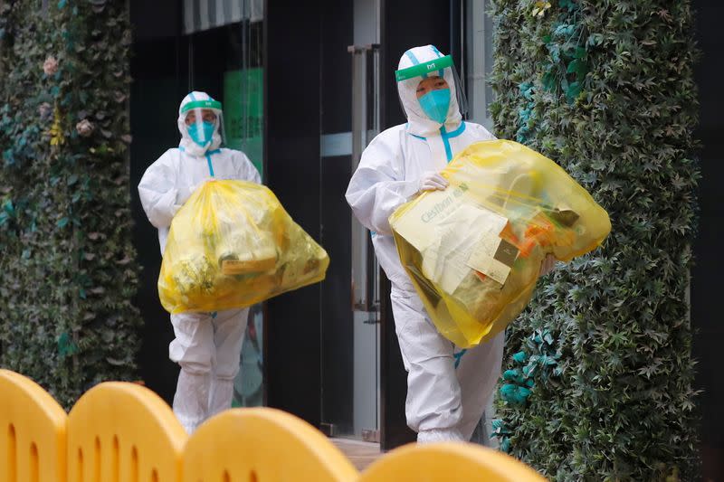 Hotel where WHO team members tasked with investigating the origins of the coronavirus (COVID-19) pandemic are quarantined, in Wuhan