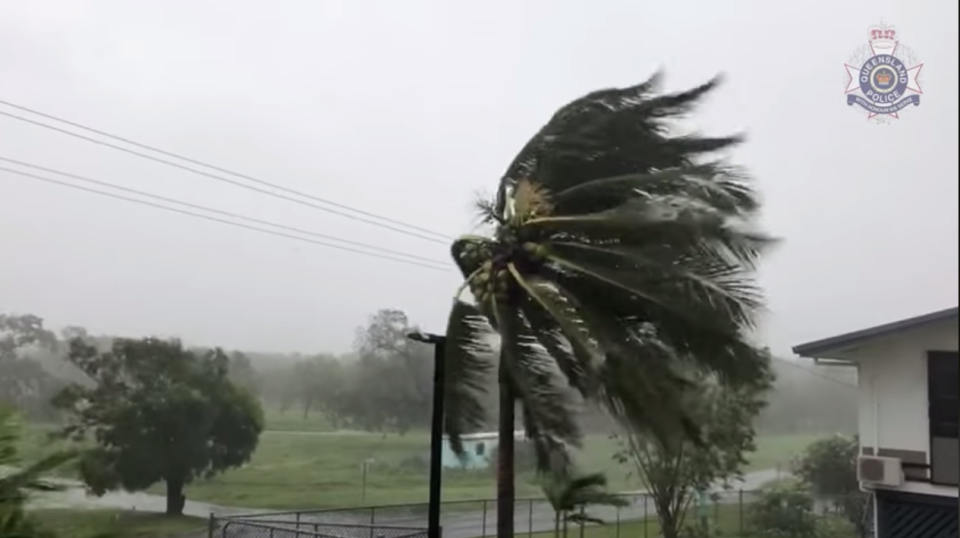 The cyclone after it crossed the Lockhart River. Source: Queensland Police