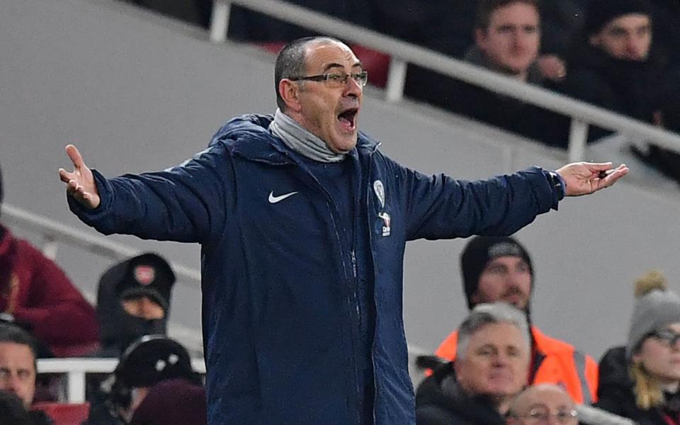 Maurizio Sarri launched a furious attack on his players' performance - AFP