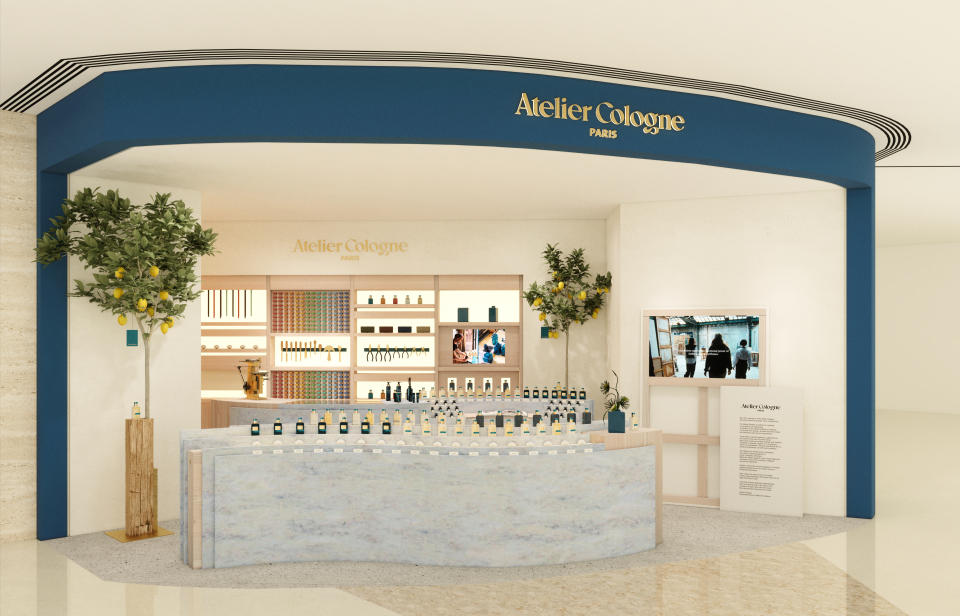 A rendering of Atelier Cologne’s new retail format.