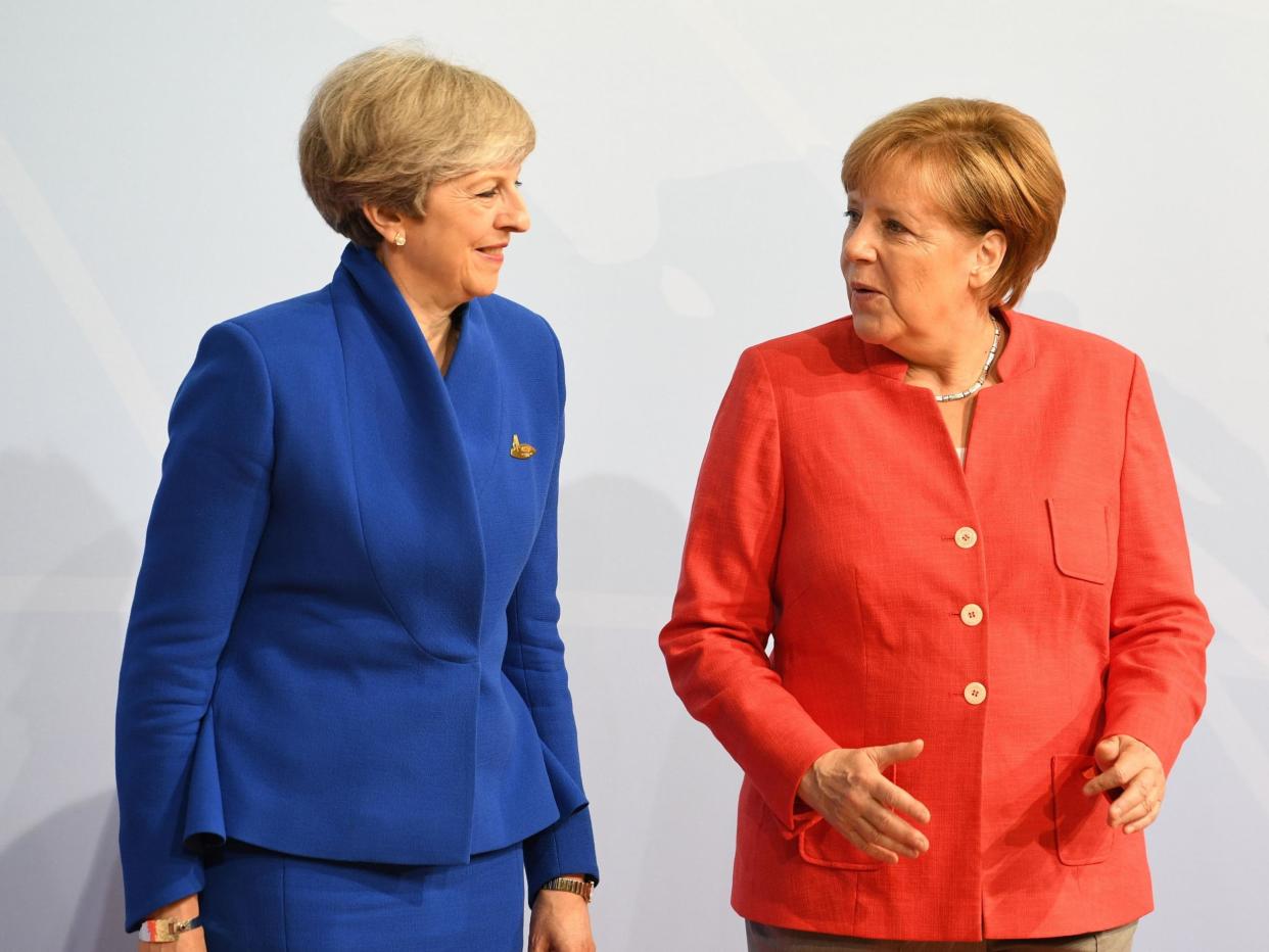 Prime Minister Theresa May and German Chancellor Angela Merkel: PA