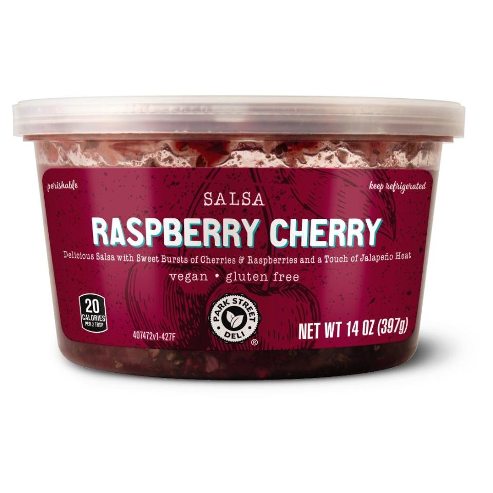 Park Street Deli raspberry-cherry salsa from aldi.